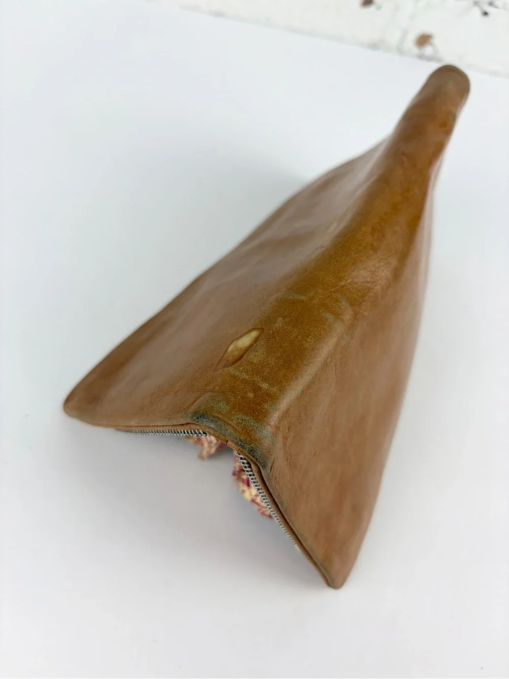 Hobo Eliza Carmel Brown Leather Zip Around Wallet